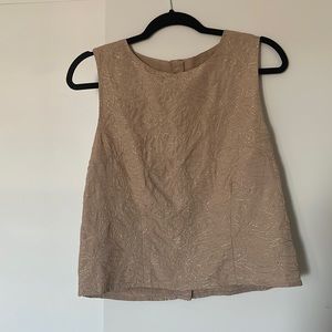 Tan Sleeveless Express Top. Size M
